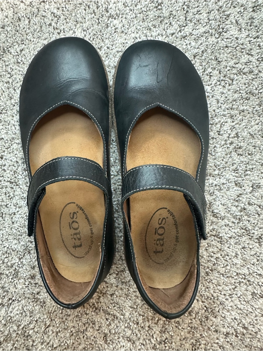 Taos Footwear Black Ultimate Mary Jane Shoes Size 37 or 6-6.5 - Picture 6 of 13